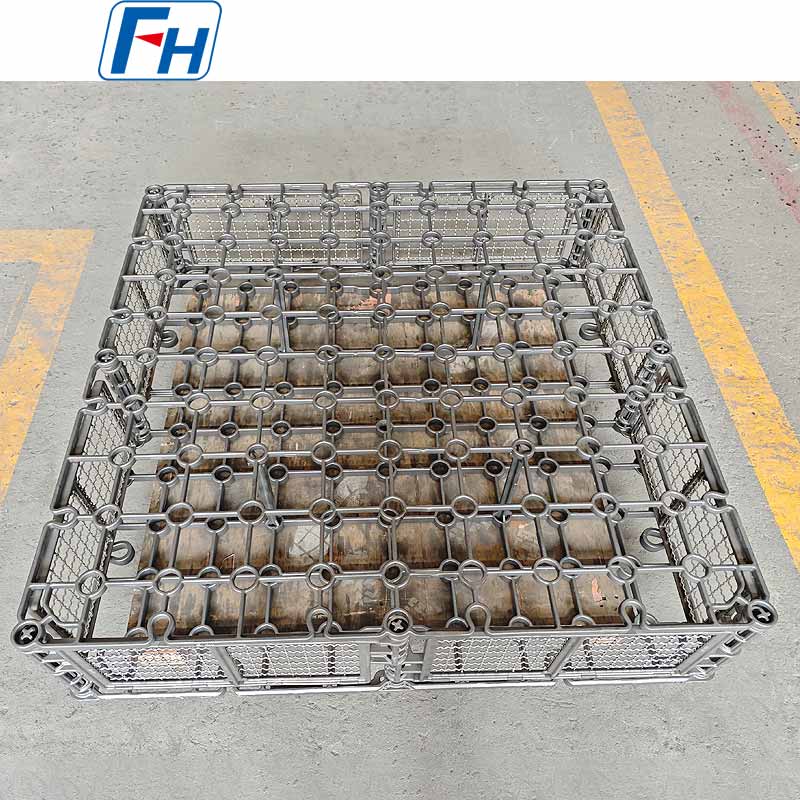 FH® Cr25Ni20 Gabungan Bakul Pengecasan Rawatan Haba untuk Relau Perapian Penggelek Mandi Garam